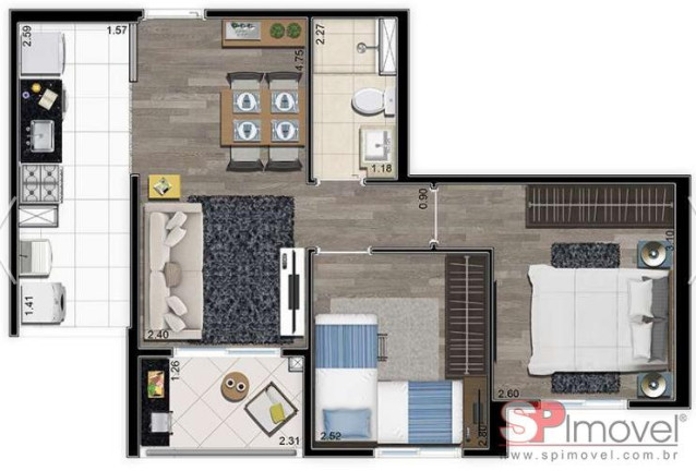 Imagem Apartamento com 2 Quartos à Venda, 48 m² em Vila Andrade - São Paulo Imagem Apartamento com 2 Quartos à Venda, 48 m² em Vila Andrade - São Paulo