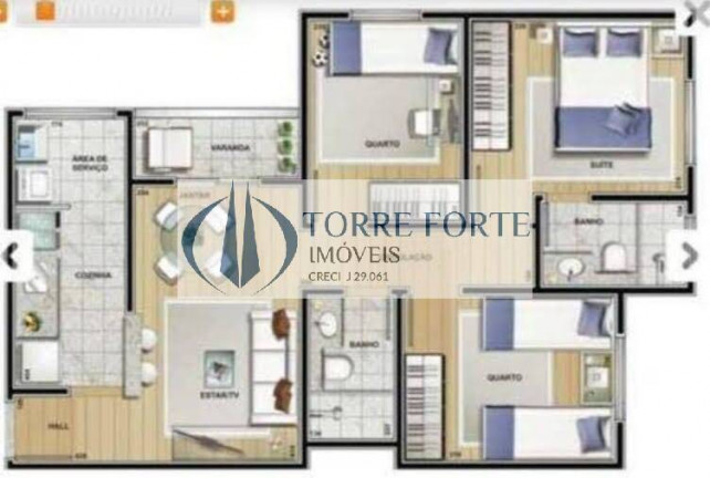 Imagem Apartamento com 3 Quartos à Venda, 60 m² em Taboão - São Bernardo Do Campo