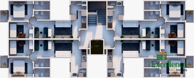 Imagem Apartamento com 2 Quartos à Venda, 46 m² em Campestre - Santo André Imagem Apartamento com 2 Quartos à Venda, 46 m² em Campestre - Santo André