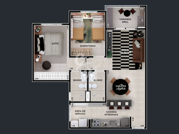 Imagem Apartamento com 2 Quartos à Venda, 64 m² em Engordadouro - Jundiaí Imagem Apartamento com 2 Quartos à Venda, 64 m² em Engordadouro - Jundiaí