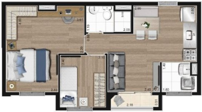 Imagem Apartamento com 2 Quartos à Venda, 48 m² em Barra Funda - São Paulo