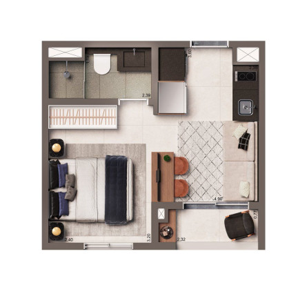 Imagem Apartamento com 2 Quartos à Venda, 37 m² em Vila Clementino - São Paulo Imagem Apartamento com 2 Quartos à Venda, 37 m² em Vila Clementino - São Paulo