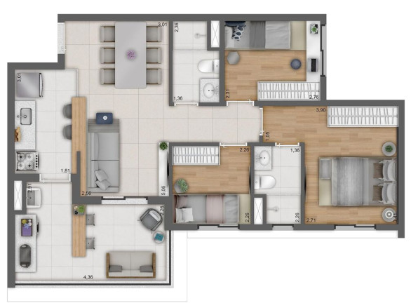 Imagem Apartamento com 3 Quartos à Venda, 70 m² em Butantã - São Paulo Imagem Apartamento com 3 Quartos à Venda, 70 m² em Butantã - São Paulo