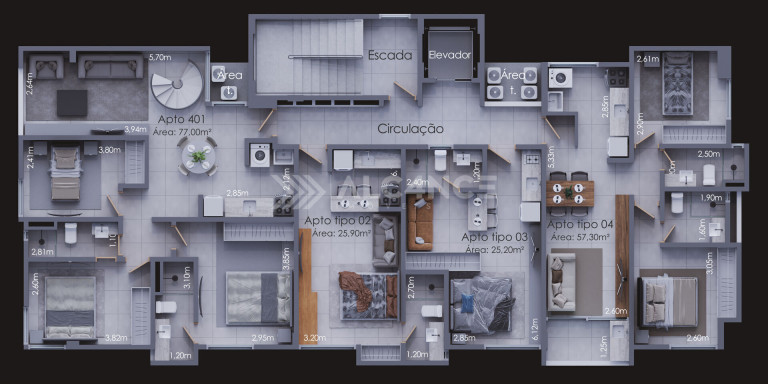 Imagem Apartamento com 2 Quartos à Venda, 57 m² em Ponta De Campina - Cabedelo
