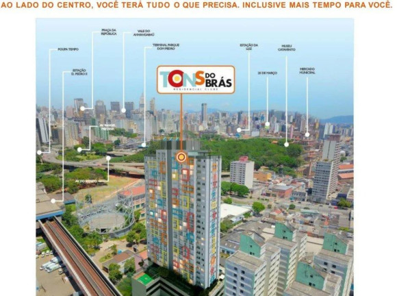 Apartamento com 2 Quartos à Venda, 44 m² em Brás - São Paulo