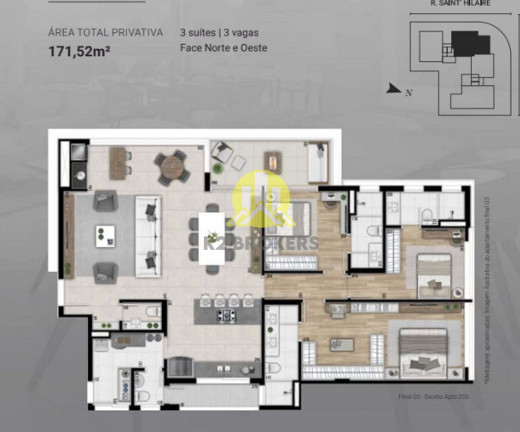 Imagem Apartamento com 3 Quartos à Venda, 171 m² em água Verde - Curitiba Imagem Apartamento com 3 Quartos à Venda, 171 m² em água Verde - Curitiba