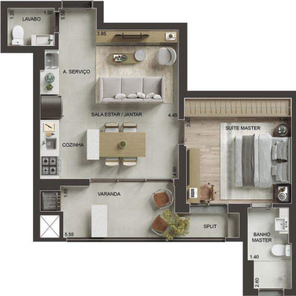 Imagem Cobertura com 3 Quartos à Venda, 118 m² em Centro Cívico - Curitiba Imagem Cobertura com 3 Quartos à Venda, 118 m² em Centro Cívico - Curitiba