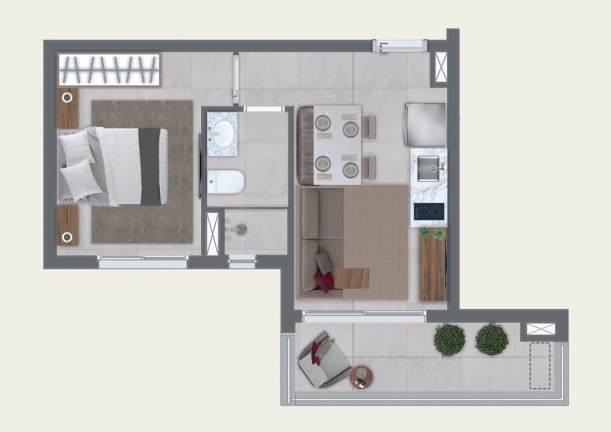 Imagem Apartamento com 1 Quarto à Venda, 35 m² em Vila Mariana - São Paulo