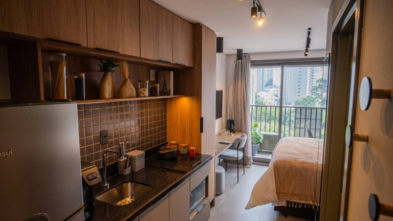 Apartamento com 1 Quarto para Alugar, 25 m² em Vila Regente Feijó - São Paulo