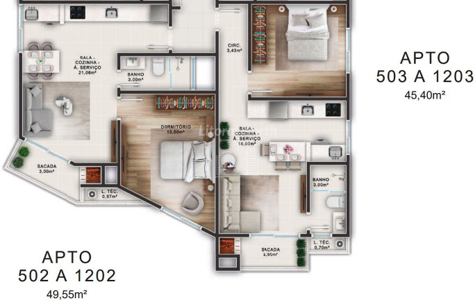 Imagem Apartamento com 1 Quarto à Venda, 48 m² em Fazenda - Itajaí