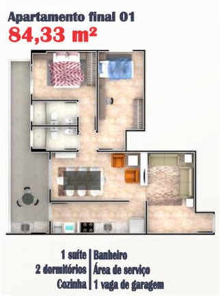 Imagem Apartamento com 2 Quartos à Venda, 84 m² em Caicara - Praia Grande Imagem Apartamento com 2 Quartos à Venda, 84 m² em Caicara - Praia Grande
