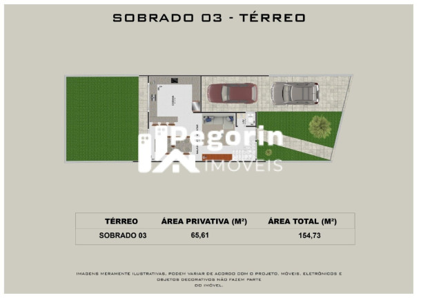 Imagem Sobrado com 3 Quartos à Venda, 253 m² em Centro - Pinhais