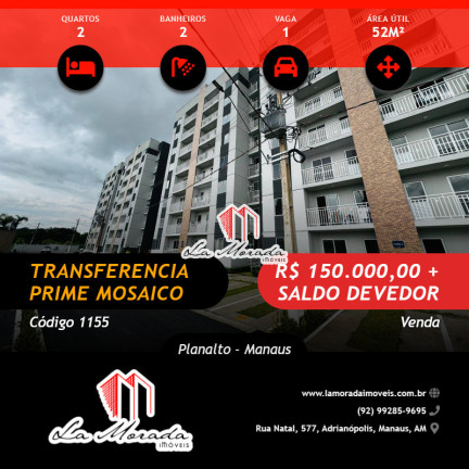 Imagem Apartamento com 2 Quartos à Venda, 52 m² em Planalto - Manaus Imagem Apartamento com 2 Quartos à Venda, 52 m² em Planalto - Manaus