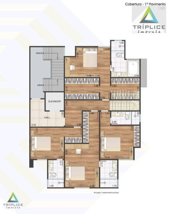 Imagem Cobertura com 4 Quartos à Venda, 245 m² em Jardim Glória - Juiz De Fora