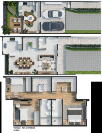 Imagem Imóvel com 3 Quartos à Venda, em Abranches - Curitiba Imagem Imóvel com 3 Quartos à Venda, em Abranches - Curitiba