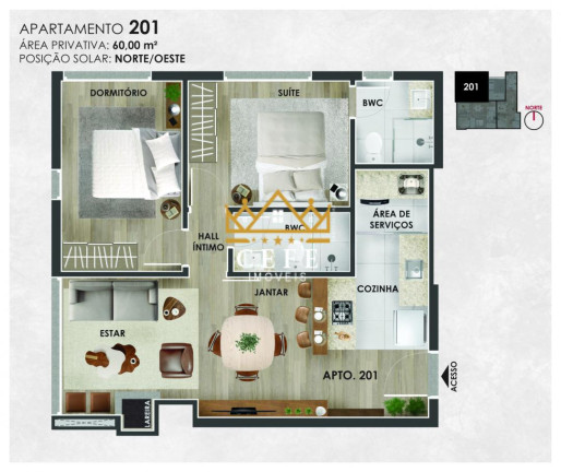 Imagem Imóvel com 2 Quartos à Venda,  em Planalto - Gramado