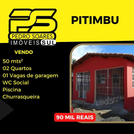 Casa com 2 Quartos à Venda, 110 m² em Pitimbu - Pitimbu