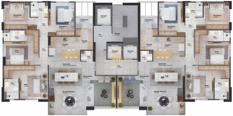 Imagem Apartamento com 4 Quartos à Venda, em Centro - Balneário Camboriú Imagem Apartamento com 4 Quartos à Venda, em Centro - Balneário Camboriú