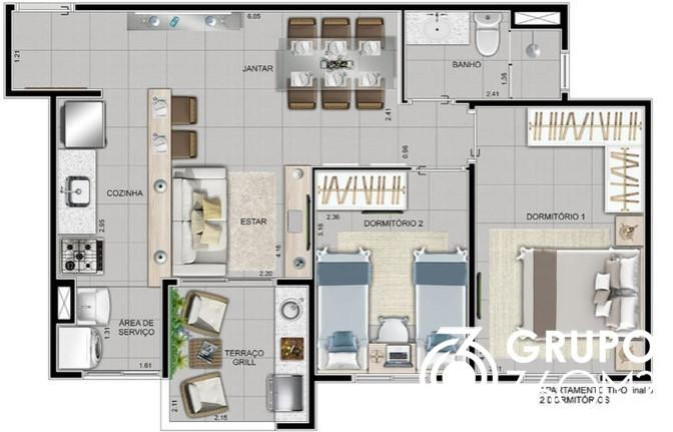 Imagem Apartamento com 2 Quartos à Venda, 55 m² em Campestre - Santo André Imagem Apartamento com 2 Quartos à Venda, 55 m² em Campestre - Santo André