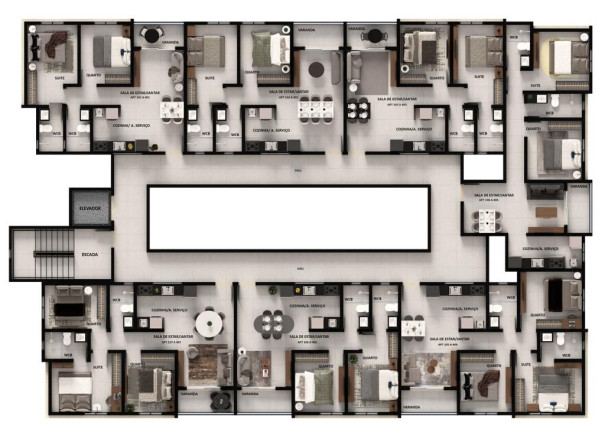 Imagem Apartamento com 3 Quartos à Venda, 65 m² em Poço - Cabedelo