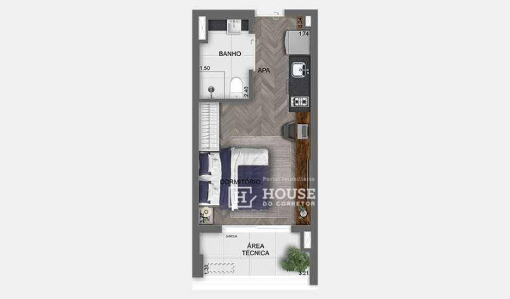 Imagem Studio com 1 Quarto à Venda, 29 m² em Moema - São Paulo