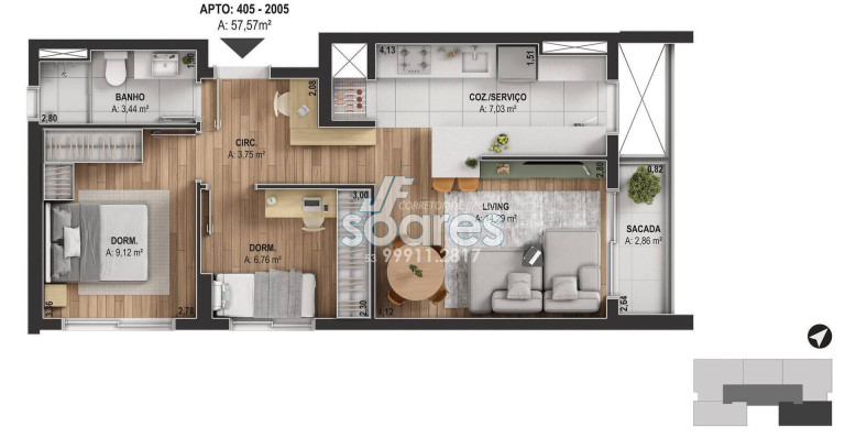 Imagem Apartamento com 2 Quartos à Venda, 65 m² em São Gonçalo - Pelotas Imagem Apartamento com 2 Quartos à Venda, 65 m² em São Gonçalo - Pelotas