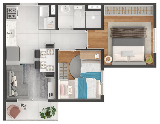 Imagem Imóvel com 2 Quartos à Venda, 34 m² em José Bonifácio - São Paulo