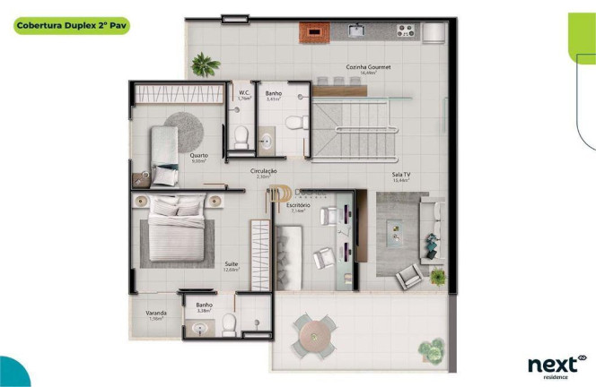 Imagem Apartamento com 3 Quartos à Venda, 105 m² em Jacuhy - Serra
