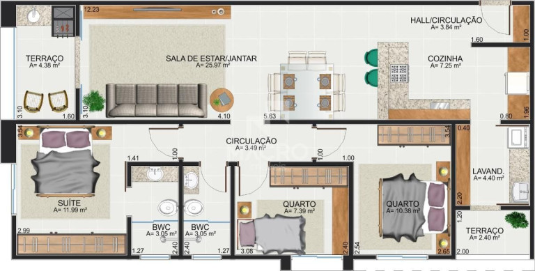 Imagem Apartamento com 2 Quartos à Venda, 81 m² em Centro - Jaraguá Do Sul Imagem Apartamento com 2 Quartos à Venda, 81 m² em Centro - Jaraguá Do Sul
