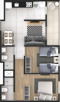 Imagem Imóvel com 3 Quartos à Venda, 80 m² em Colinas De Cotia - Cotia