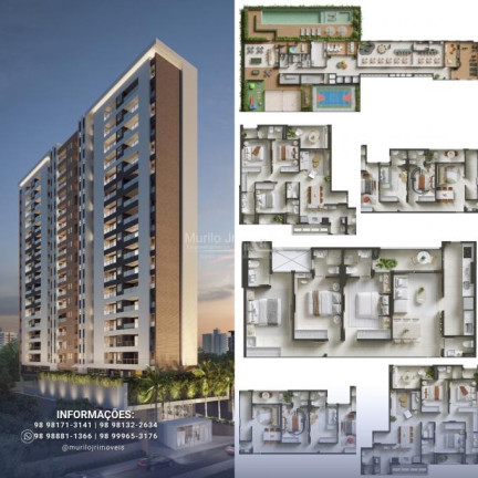 Apartamento com 3 Quartos à Venda, 91 m² em Ponta D`areia - São Luís