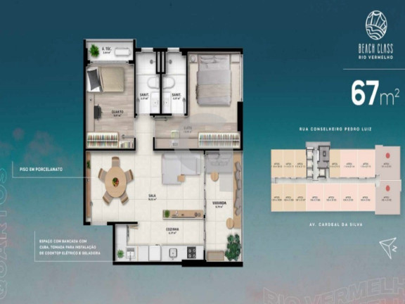 Imagem Apartamento com 2 Quartos à Venda, 66 m² em Rio Vermelho - Salvador