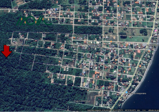 Terreno à Venda, 288 m² em Farol Do Itapoá Ii - Itapoá