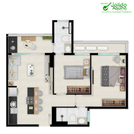 Imagem Apartamento com 2 Quartos à Venda, 55 m² em Aldeota - Fortaleza Imagem Apartamento com 2 Quartos à Venda, 55 m² em Aldeota - Fortaleza