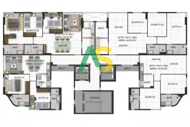Imagem Imóvel com 3 Quartos à Venda, 62 m² em Casa Amarela - Recife Imagem Imóvel com 3 Quartos à Venda, 62 m² em Casa Amarela - Recife