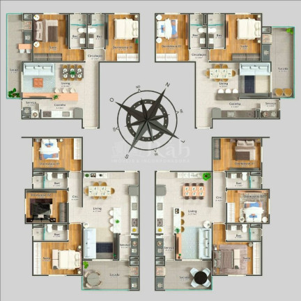 Imagem Apartamento com 3 Quartos à Venda, 96 m² em São Judas - Itajaí Imagem Apartamento com 3 Quartos à Venda, 96 m² em São Judas - Itajaí