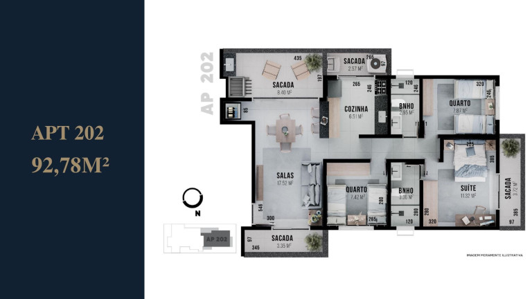 Imagem Apartamento com 3 Quartos à Venda, 117 m² em Santa Mônica - Uberlândia