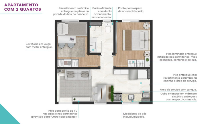 Imagem Apartamento com 2 Quartos à Venda, 39 m² em Rubem Berta - Porto Alegre