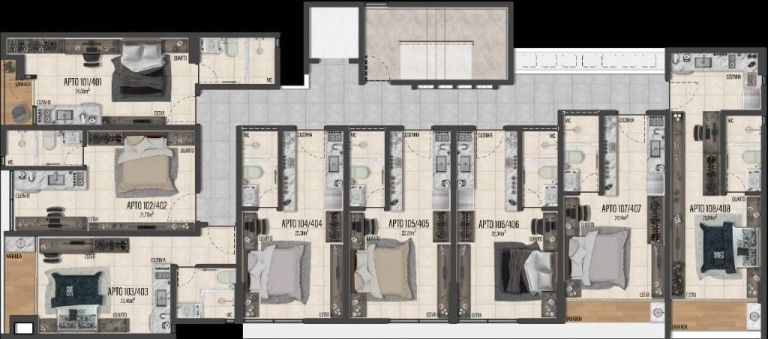 Imagem Apartamento com 1 Quarto à Venda, 22 m² em Intermares - Cabedelo