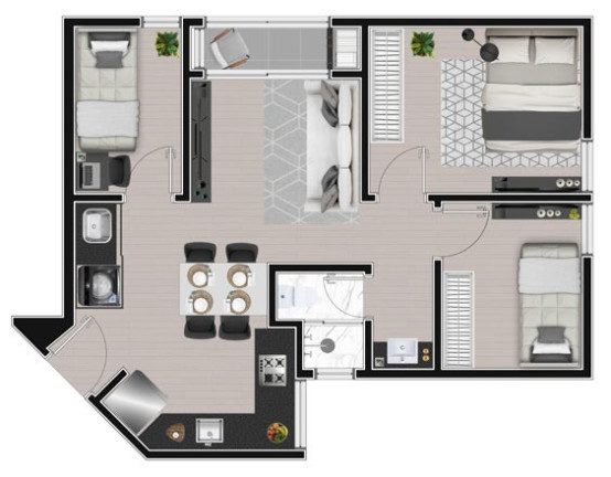 Imagem Apartamento com 2 Quartos à Venda, 35 m² em Cidade Industrial - Curitiba Imagem Apartamento com 2 Quartos à Venda, 35 m² em Cidade Industrial - Curitiba