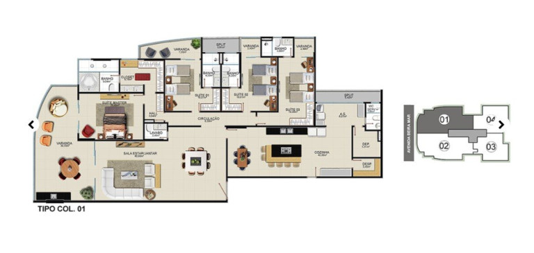 Imagem Apartamento com 4 Quartos à Venda, 320 m² em Praia Do Morro - Guarapari Imagem Apartamento com 4 Quartos à Venda, 320 m² em Praia Do Morro - Guarapari