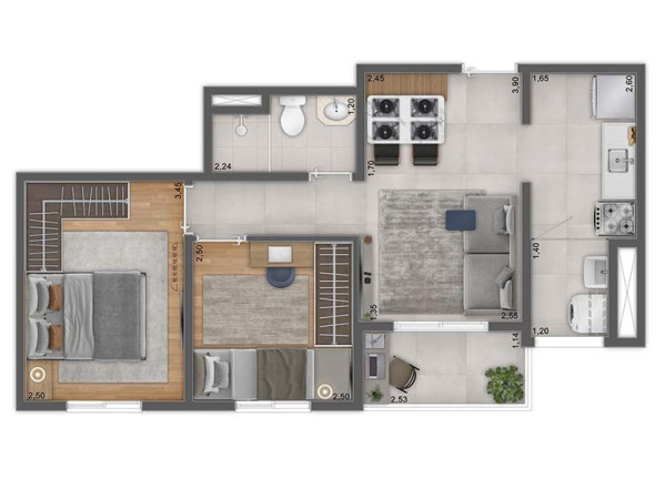 Imagem Imóvel com 2 Quartos à Venda, 44 m² em Limão - São Paulo