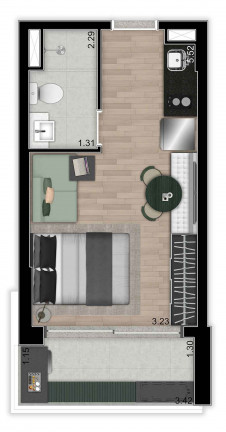 Imagem Loft com 1 Quarto à Venda, 25 m² em Moema - São Paulo