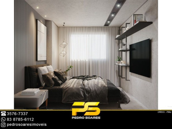 Apartamento com 3 Quartos à Venda, 90 m² em Aeroclube - João Pessoa