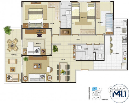 Imagem Imóvel com 4 Quartos à Venda, 105 m² em Cachambi - Rio De Janeiro Imagem Imóvel com 4 Quartos à Venda, 105 m² em Cachambi - Rio De Janeiro