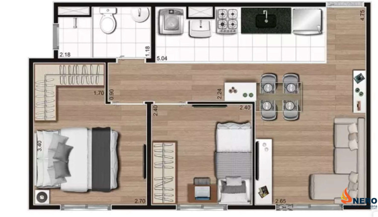 Imagem Imóvel com 2 Quartos à Venda, 42 m² em Paraíso Do Morumbi - São Paulo Imagem Imóvel com 2 Quartos à Venda, 42 m² em Paraíso Do Morumbi - São Paulo