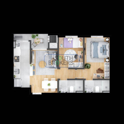 Imagem Apartamento com 3 Quartos à Venda, 52 m² em Hauer - Curitiba