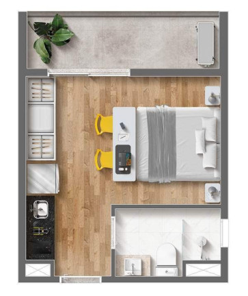 Imagem Studio com 1 Quarto à Venda, 24 m² em Butantã - São Paulo
