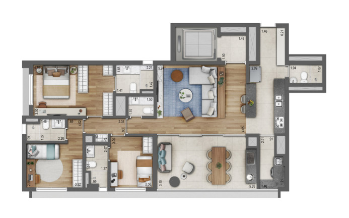 Apartamento com 4 Quartos à Venda, 165 m² em Vila Mariana - São Paulo