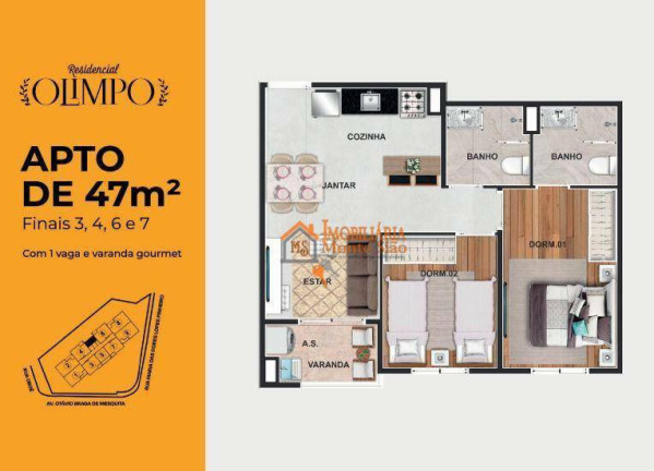 Imagem Apartamento com 2 Quartos à Venda, 46 m² em Macedo - Guarulhos Imagem Apartamento com 2 Quartos à Venda, 46 m² em Macedo - Guarulhos